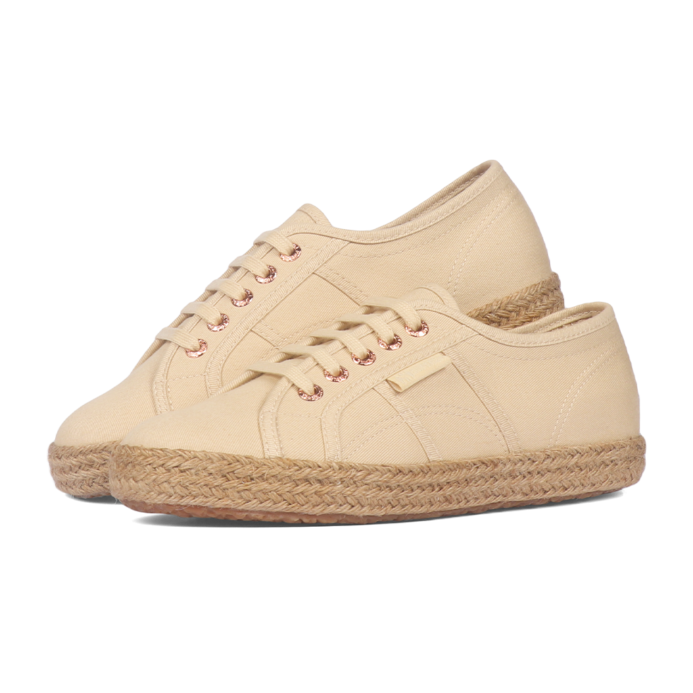 Superga 2750 Espadrille Beige Sand Rose Gold