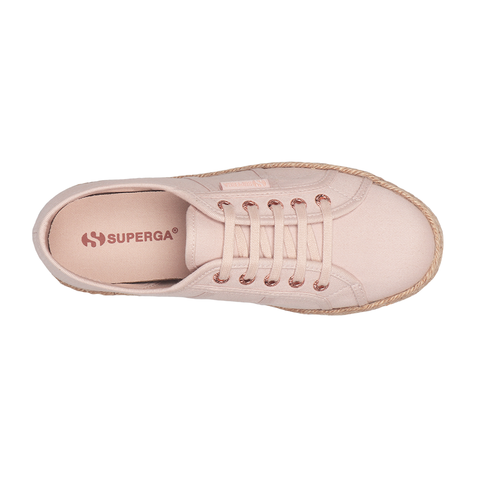 Superga 2750 Espadrille Pink Skin Rose Gold