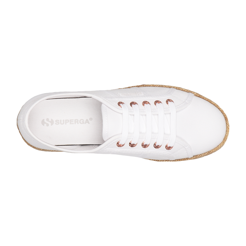 Superga 2750 Espadrille White Rose Gold